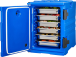 Vevor Insulated Food Pan Carrier 24 Gal Stackable Front-Load with Wheels New