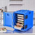 Vevor Insulated Food Pan Carrier 24 Gal Stackable Front-Load with Wheels New - Image 2