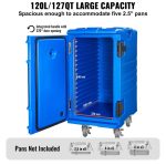 Vevor Insulated Food Pan Carrier 32 Gal Stackable Front-Load with Wheels New - Image 4