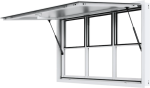 Vevor Concession Window 60"x36" Aluminum with Vertical Lift and Awning New