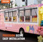 Vevor Concession Window 60"x36" Aluminum with Vertical Lift and Awning New - Image 3
