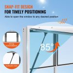 Vevor Concession Window 60"x36" Aluminum with Vertical Lift and Awning New - Image 4