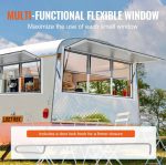 Vevor Concession Window 60"x36" Aluminum with Vertical Lift and Awning New - Image 6