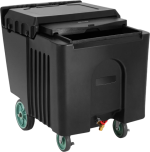 Vevor Commercial Ice Bin 125 Lbs Capacity Portable Ice Caddy with Wheels New