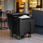 Vevor Commercial Ice Bin 125 Lbs Capacity Portable Ice Caddy with Wheels New - Image 2