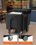 Vevor Commercial Ice Bin 125 Lbs Capacity Portable Ice Caddy with Wheels New - Image 6