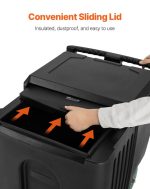 Vevor Commercial Ice Bin 125 Lbs Capacity Portable Ice Caddy with Wheels New - Image 7