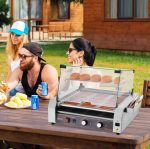 Vevor Commercial Grill Machine 11-Roller with Cover 30 Hot Dog 1600W New - Image 2