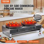 Vevor Commercial Electric Crepe Maker 16" Double Head 3400W New - Image 3