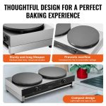 Vevor Commercial Electric Crepe Maker 16" Double Head 3400W New - Image 6