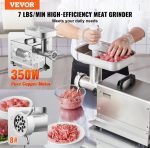 Vevor Commercial Electric Meat Grinder 7 Lbs/Min 350W Sausage Maker New - Image 3