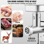 Vevor Commercial Electric Meat Grinder 7 Lbs/Min 350W Sausage Maker New - Image 5