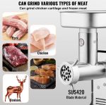 Vevor Commercial Electric Meat Grinder 11 Lbs/Min 550W Sausage Maker New - Image 5