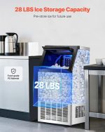 Vevor Commercial Ice Maker 110 Lbs/24H with 28 Lb Storage and Self-Cleaning New - Image 4