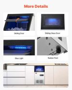 Vevor Commercial Ice Maker 110 Lbs/24H with 28 Lb Storage and Self-Cleaning New - Image 7