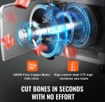 Vevor Commercial Electric Bone Saw 1800W Meat Bandsaw Cutter with 7" Max Thickness New - Image 4
