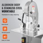Vevor Commercial Electric Bone Saw 1800W Meat Bandsaw Cutter with 7" Max Thickness New - Image 6