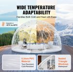 Vevor Transparent Dome Bubble Tent 12' Outdoor Igloo Shelter for Camping and Events New - Image 5