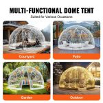 Vevor Transparent Dome Bubble Tent 12' Outdoor Igloo Shelter for Camping and Events New - Image 6