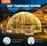 Vevor Transparent Dome Bubble Tent 9.5' Outdoor Igloo Shelter for Camping and Events New - Image 3