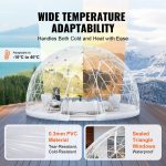 Vevor Transparent Dome Bubble Tent 9.5' Outdoor Igloo Shelter for Camping and Events New - Image 5