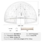 Vevor Transparent Dome Bubble Tent 9.5' Outdoor Igloo Shelter for Camping and Events New - Image 8