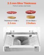 Vevor Electric Meat Cutter 350 Lb/H 550W Stainless Steel Blades New - Image 4