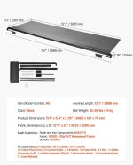 Vevor RV Awning Replacement 12' 7" Fabric Slide Topper New - Image 8