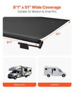 Vevor RV Awning Replacement 8' 1" Fabric Slide Topper New - Image 4