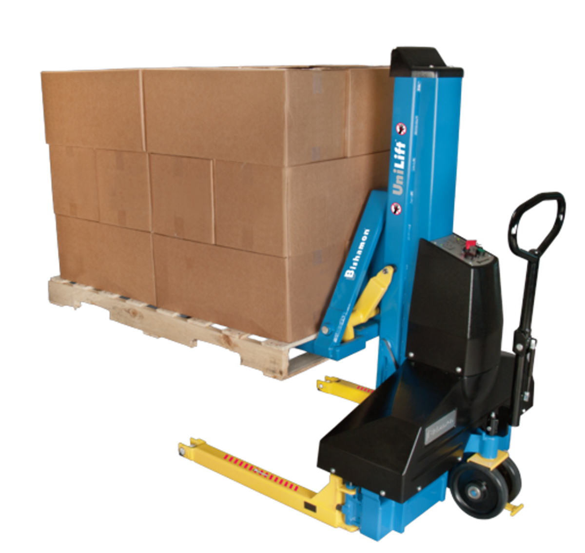 Bishamon UniLift Pallet Positioner & Forklift Dual Purpose 36" Lift 2,000 Lbs Load New - Image 2