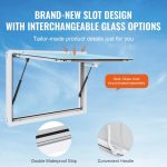 Vevor Concession Window 48" x 36" with Awning for Food Truck or Trailer New - Image 4
