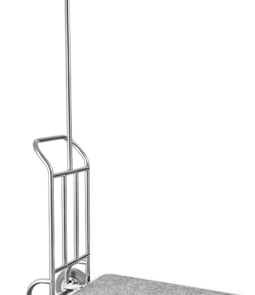 Vevor 3-Wheel Bellman Luggage Cart 660 Lb Capacity Stainless Steel Hotel Trolley New