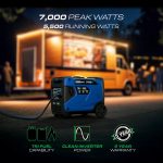 DuroMax XP7000iHT 5500W/7000W Tri Fuel Generator Gas Propane NG Remote Start Inverter CO Alert New - Image 2
