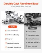 Vevor Sliding Compound Miter Saw 10" 15A Dual Bevel with LED Guide 60-Tooth Blade New - Image 4