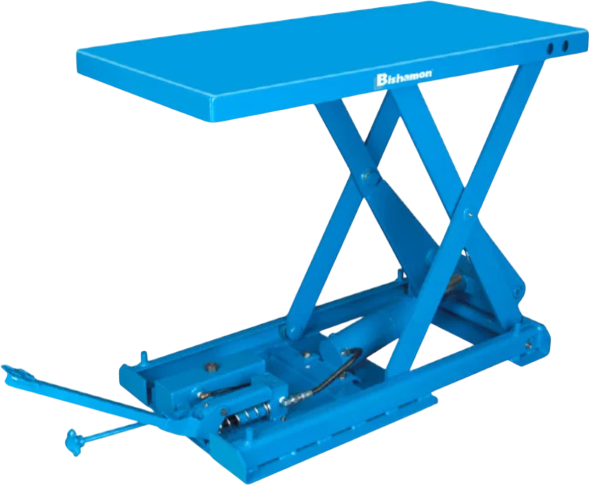Bishamon X-25E Lift Table 19" x 32" Electric-Hydraulic 28" Lift 550 Lbs Load New - Image 1