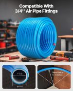 Vevor Air Compressor Line Kit 3/4" x 200' HDPE Aluminum Complete Piping System New - Image 5