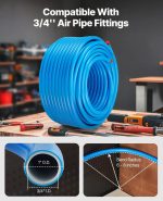 Vevor Air Compressor Line Kit 3/4" x 300' HDPE Aluminum Complete Piping System New - Image 4