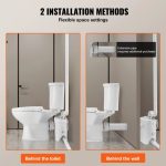Vevor Upflush Macerating Toilet System with 700W Pump for Basement and Low-Drain Areas New - Image 7