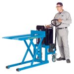 Bishamon LVE-50WE Industrial Skid Lift Battery Operated 32.8" Fork Lift 1,000 Lbs Load New - Image 2