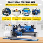 Vevor Mini Metal Lathe 7" x 12" Variable Speed 2250 RPM 400W New - Image 6
