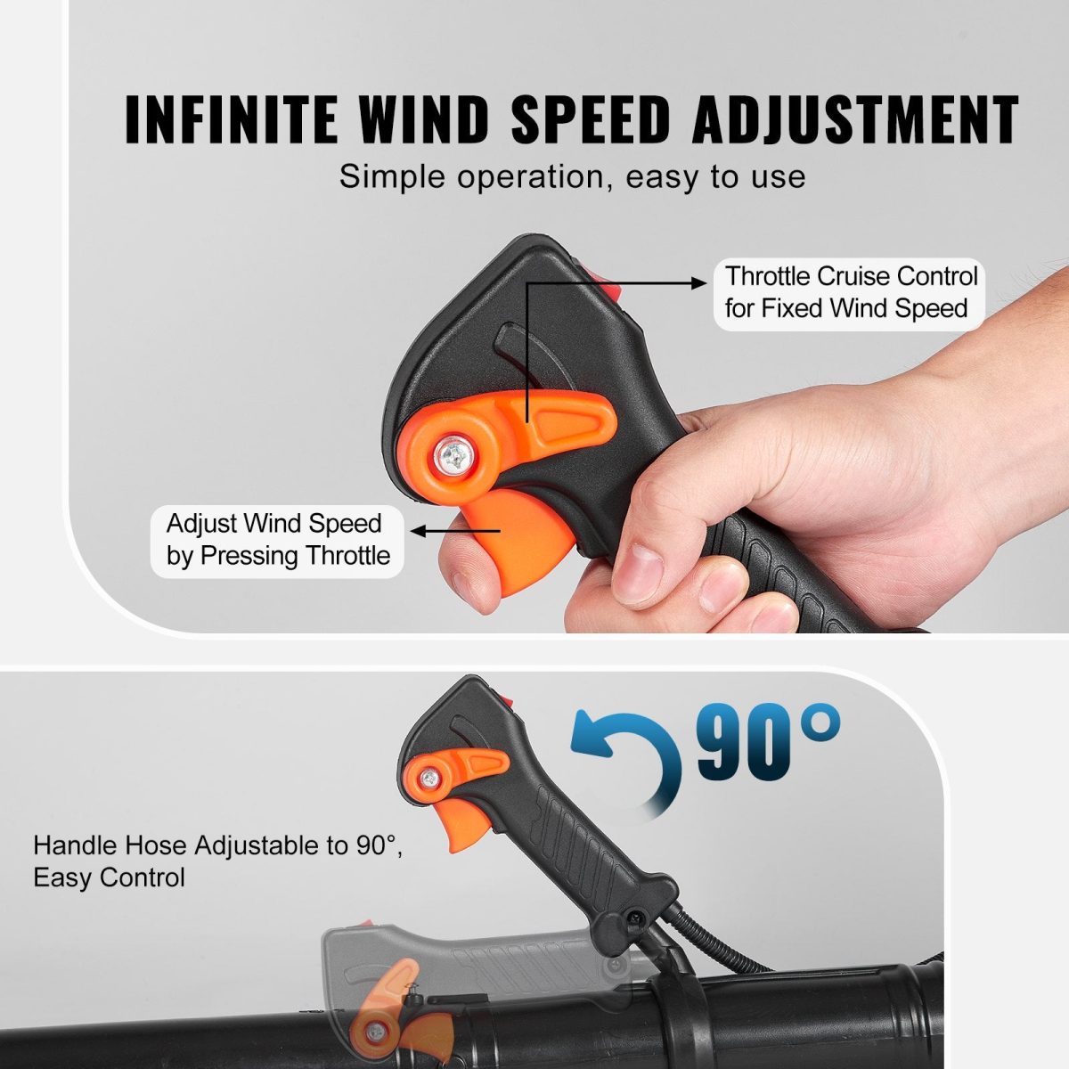 Vevor Backpack Leaf Blower 63cc 2-Cycle Gas Powered 1110 CFM New - Image 4
