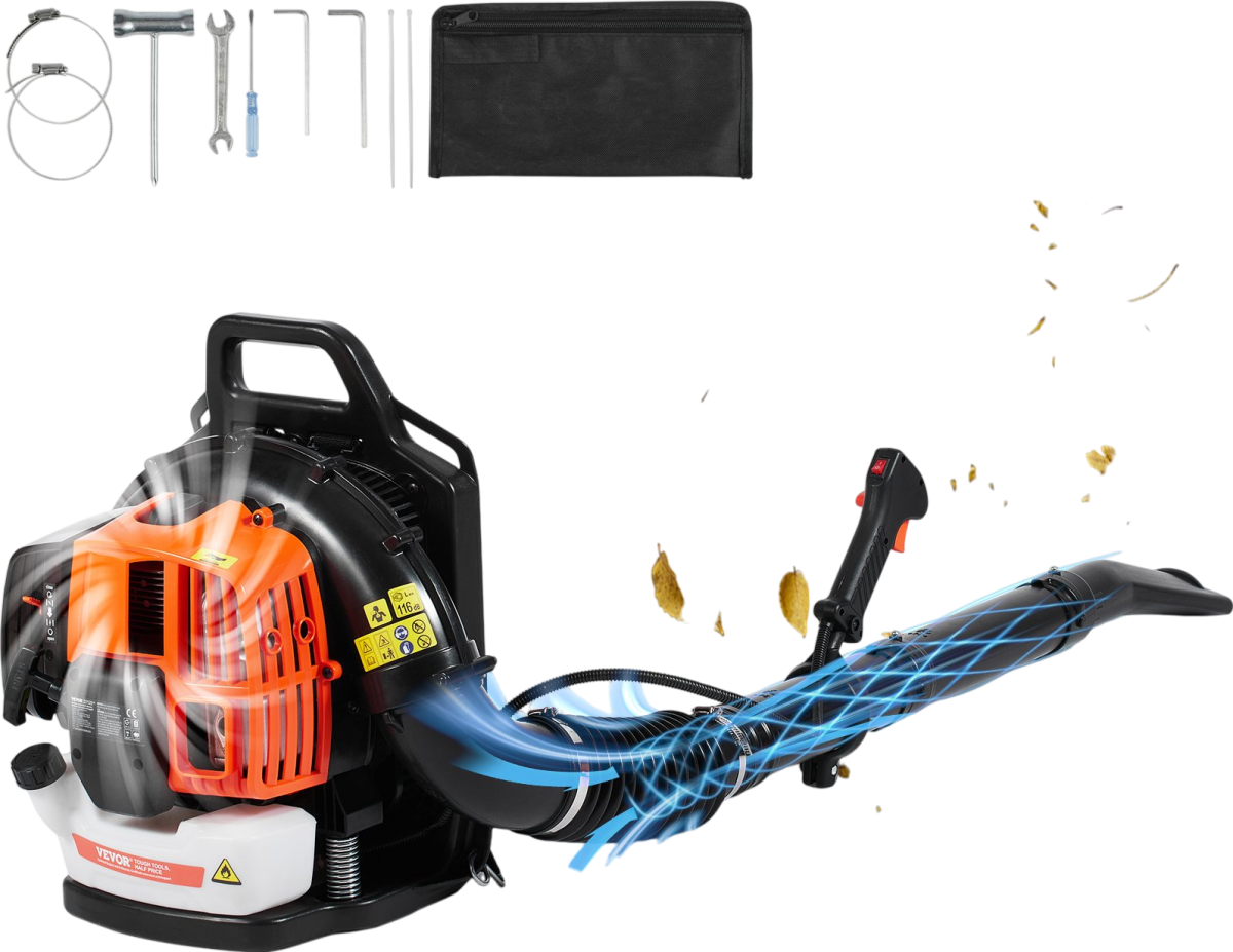 Vevor Backpack Leaf Blower 63cc 2-Cycle Gas Powered 1110 CFM New - Image 1