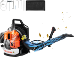 Vevor Backpack Leaf Blower 63cc 2-Cycle Gas Powered 1110 CFM New