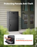 Vevor Package Delivery Box 39" Anti-Theft Lockable Mailbox New - Image 2