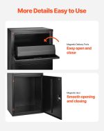 Vevor Package Delivery Box 39" Anti-Theft Lockable Mailbox New - Image 6