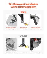 Vevor Electric Tire Changer and Balancer with 18" Spindle Universal Compatibility New - Image 4