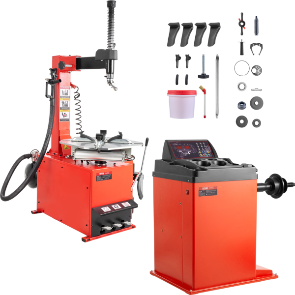 Vevor Electric Tire Changer and Balancer with 18" Spindle Universal Compatibility New