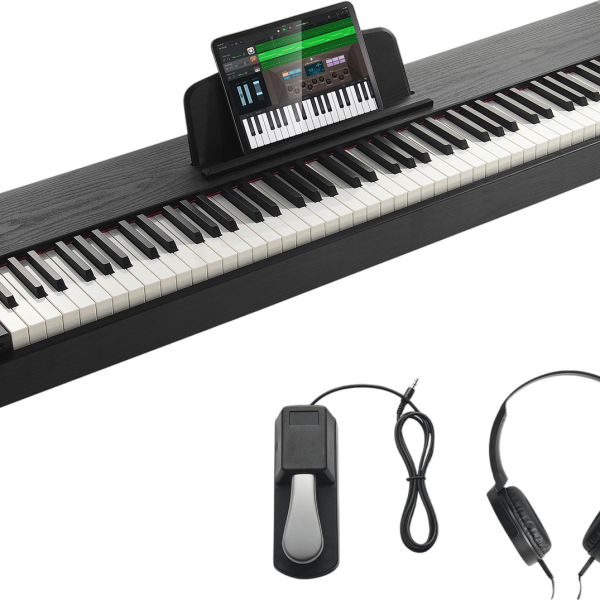 Vevor Digital Piano 88 Key Fully Weighted Dual Keyboard Speakers with Sustain Pedal New