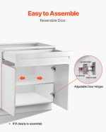 Vevor Shaker Base Cabinet 36" x 24" x 34.5" with Drawer Ready to Assemble New - Image 5