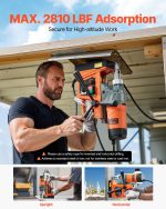 Vevor Magnetic Drill Press 1450W 800 RPM with 2 Coring Bits New - Image 5